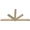 Ekena Millwork Kennewick Rough Sawn Timber Gable Bracket, Douglas Fir, 108"W x 54"H x 4"D x 6"F, 12/12 Pitch GBW108X54X0406KEN00RDF - alternate 5